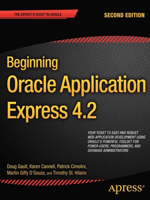 cover image of Beginning Oracle Application Express 4.2